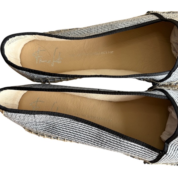 Franco Sarto Women's Size 11 Espadrille Flats Sequin Striped Slip On Shoes - Picture 7 of 13